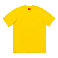 Supreme FW18 SS Pocket Heather Pale Yellow Tee SUP-FW18-089