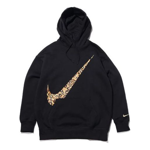 (WMNS) Nike As W Nsw Animal Swsh Os Leopard print Logo 'Black' CQ8025-010