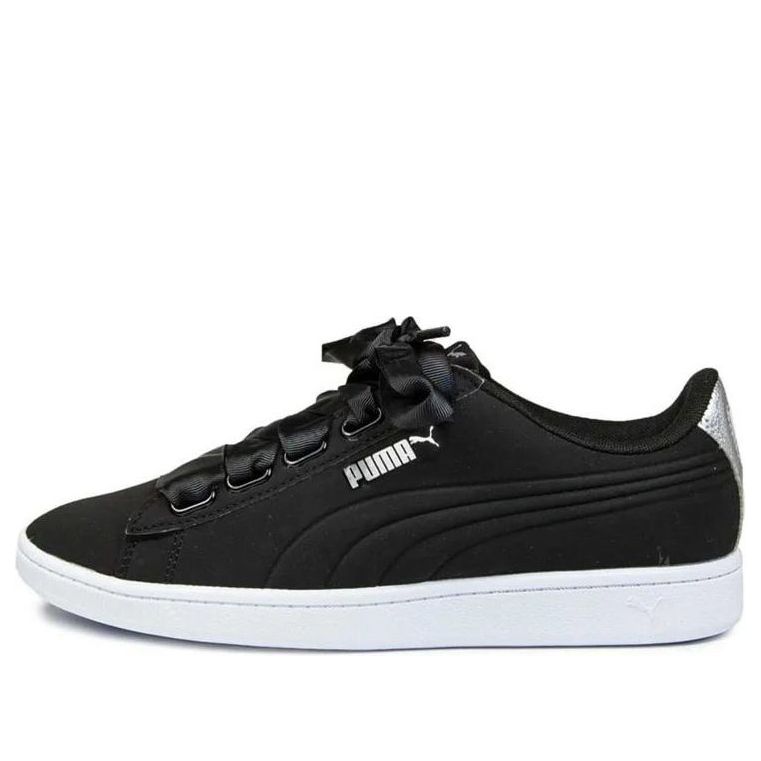 (WMNS) PUMA Vikky Ribbon VT 'Black Silver' 367658-02
