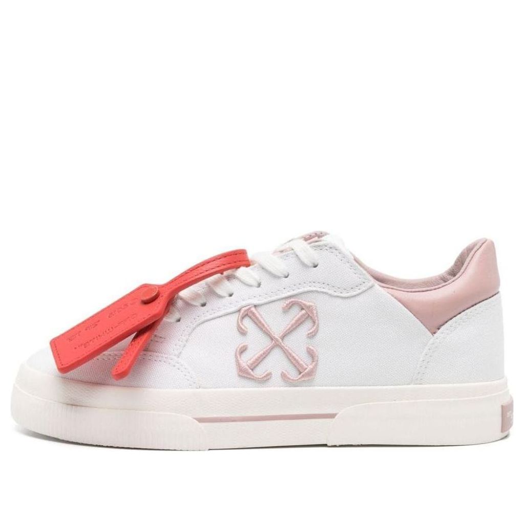 (WMNS) Off-White New Low Vulcanized Canvas Sneakers 'White Light Pink' OWIA288S24FAB0010130