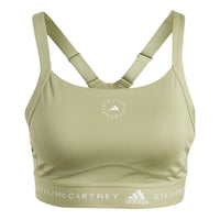 (WMNS) adidas Logo Truepurpose Medium Support Bra 'Green' HR2223