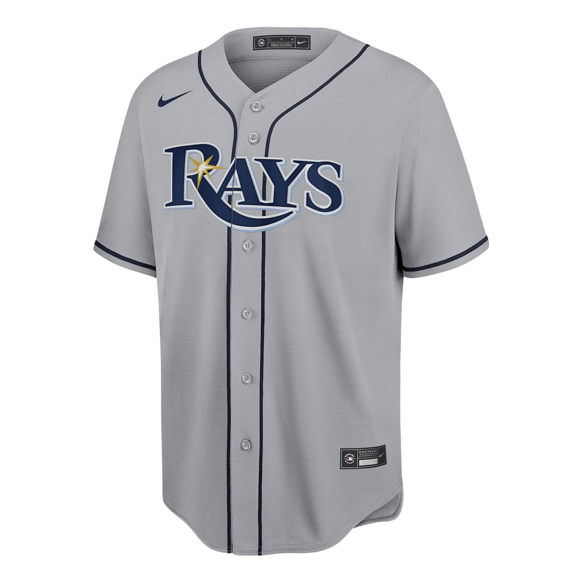 Nike x MLB Tampa Bay Rays Replica Baseball Jersey 'Grey' T770RAGRRAY-XVR