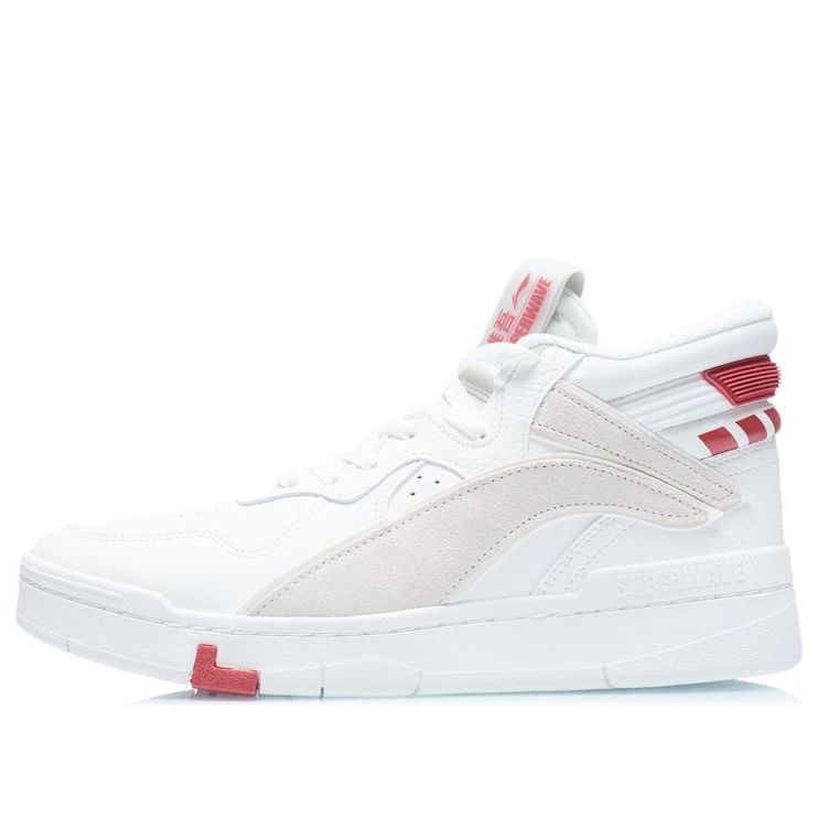 Li-Ning Superwave Mid 'White Red' AGCR233-1