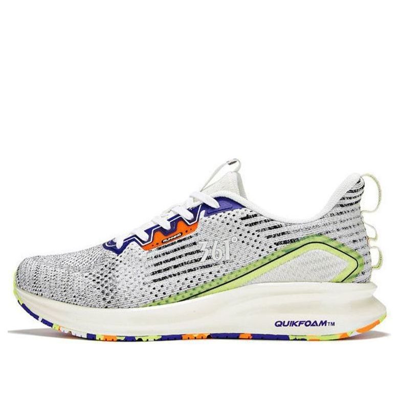 361 Degrees x QU!K Titanium Speed 2.0 Running Shoes 'White Fluorescent Green' 572012225-1