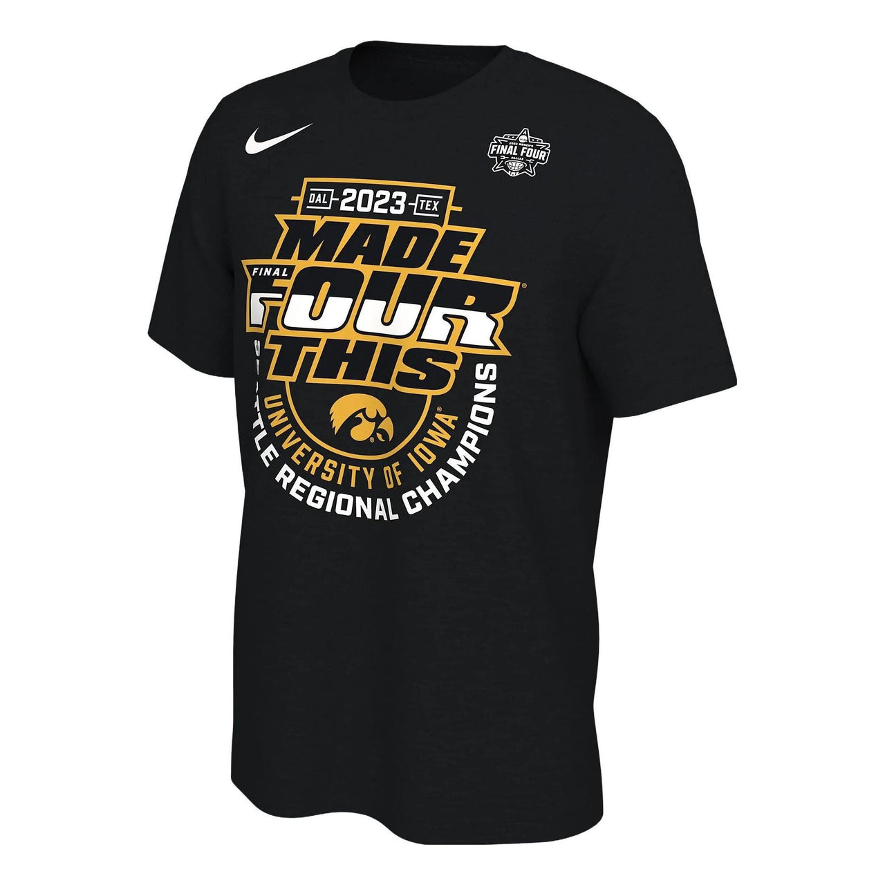 Nike Iowa College Regional Champs T-Shirt 'Black' FZ2188-010