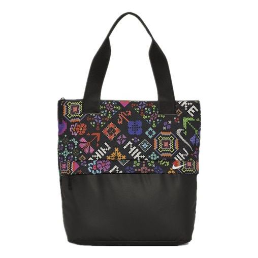 Nike Polyester Splicing Element Full Print logo Casual Sports Multi-Color Printing handbag Unisex Black CK4296-010