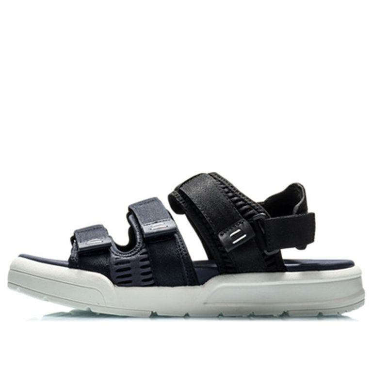 (WMNS) Li-Ning Slippers 'Black White' AGUN012-10