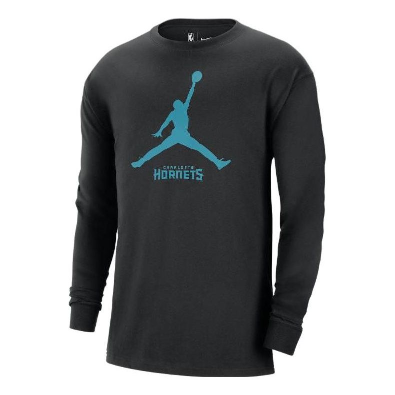 Air Jordan Charlotte Hornets Essential NBA Long-Sleeve T-Shirt 'Black' FN1254-010