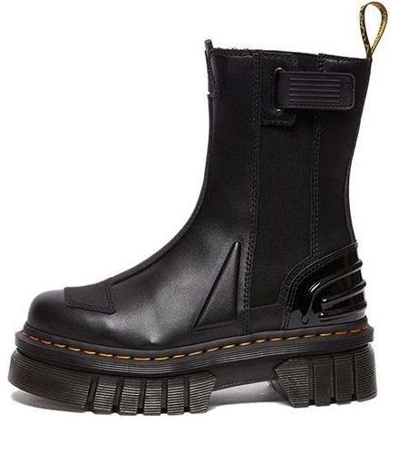 Dr.Martens Audrick Alternative Leather Chelsea Hi Platform Boots 'Black' 30973001