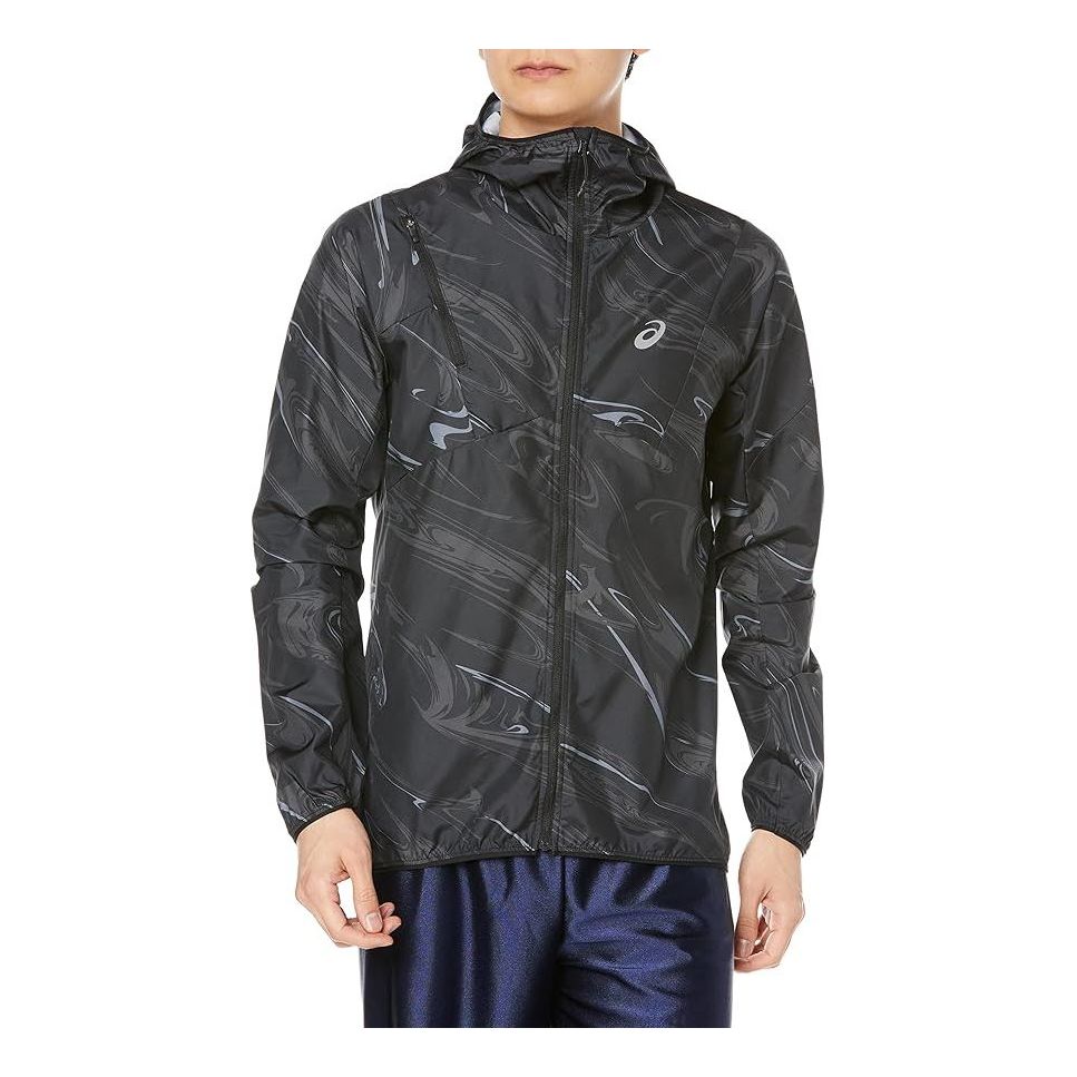 ASICS Running Wear Graphic Woven Jacket 'Black' 2011C774-001