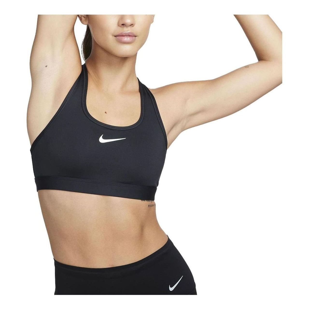 (WMNS) Nike Swoosh Medium Support Dri-FIT Bra 'Black' DX6822-010