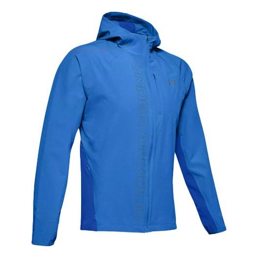 Men's Under Armour Qualifier Running Sports Jacket Blue 1350173-464