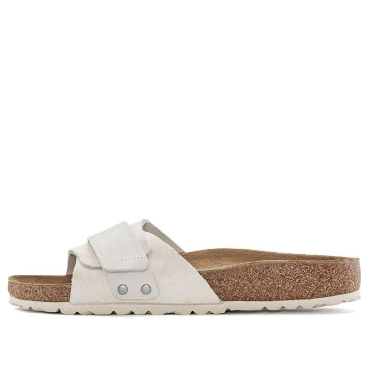 Birkenstock Oita Suede Leather Sandals 'Antique White' 1024226