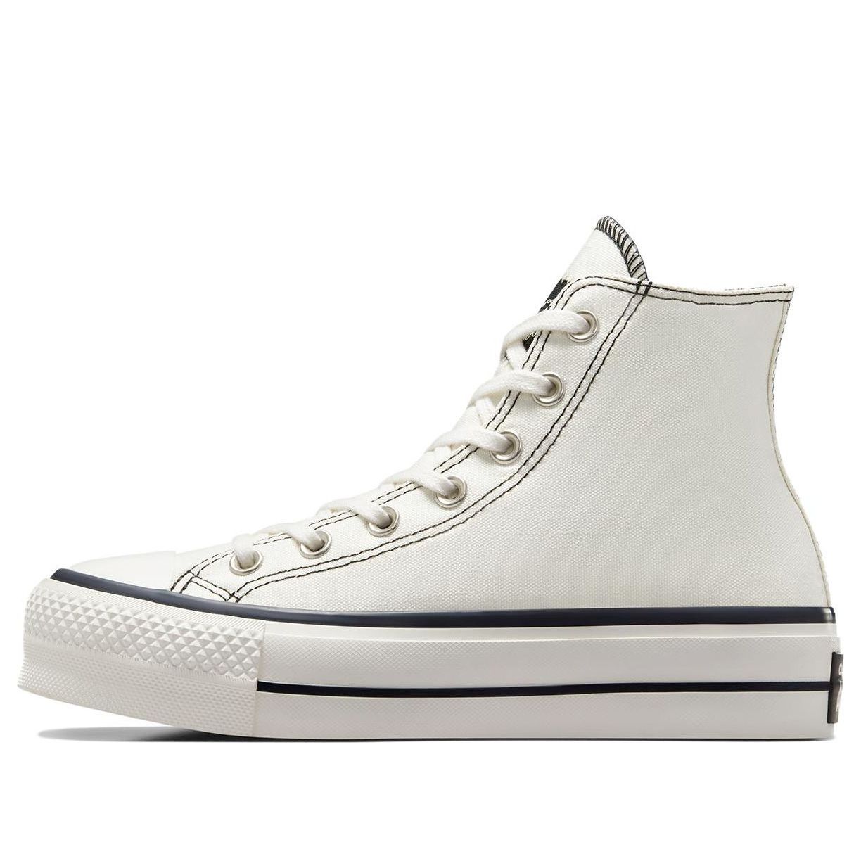 (WMNS) Converse Chuck Taylor All Star Lift Platform Hi Shoes 'White Black' A07113C