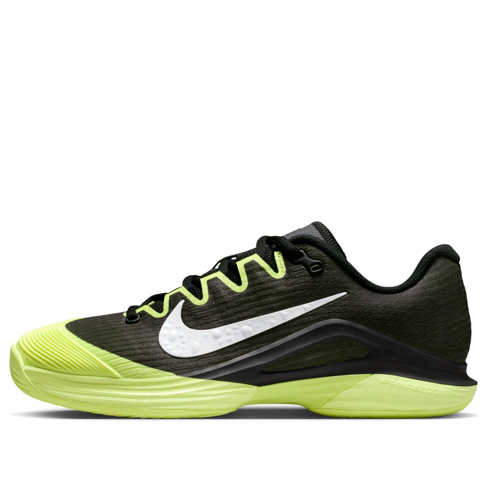 (WMNS) Nike Court Air Zoom Vapor 12 HC 'Black Light Lemon Twist Blue Ribbon Heather' IB6554-001