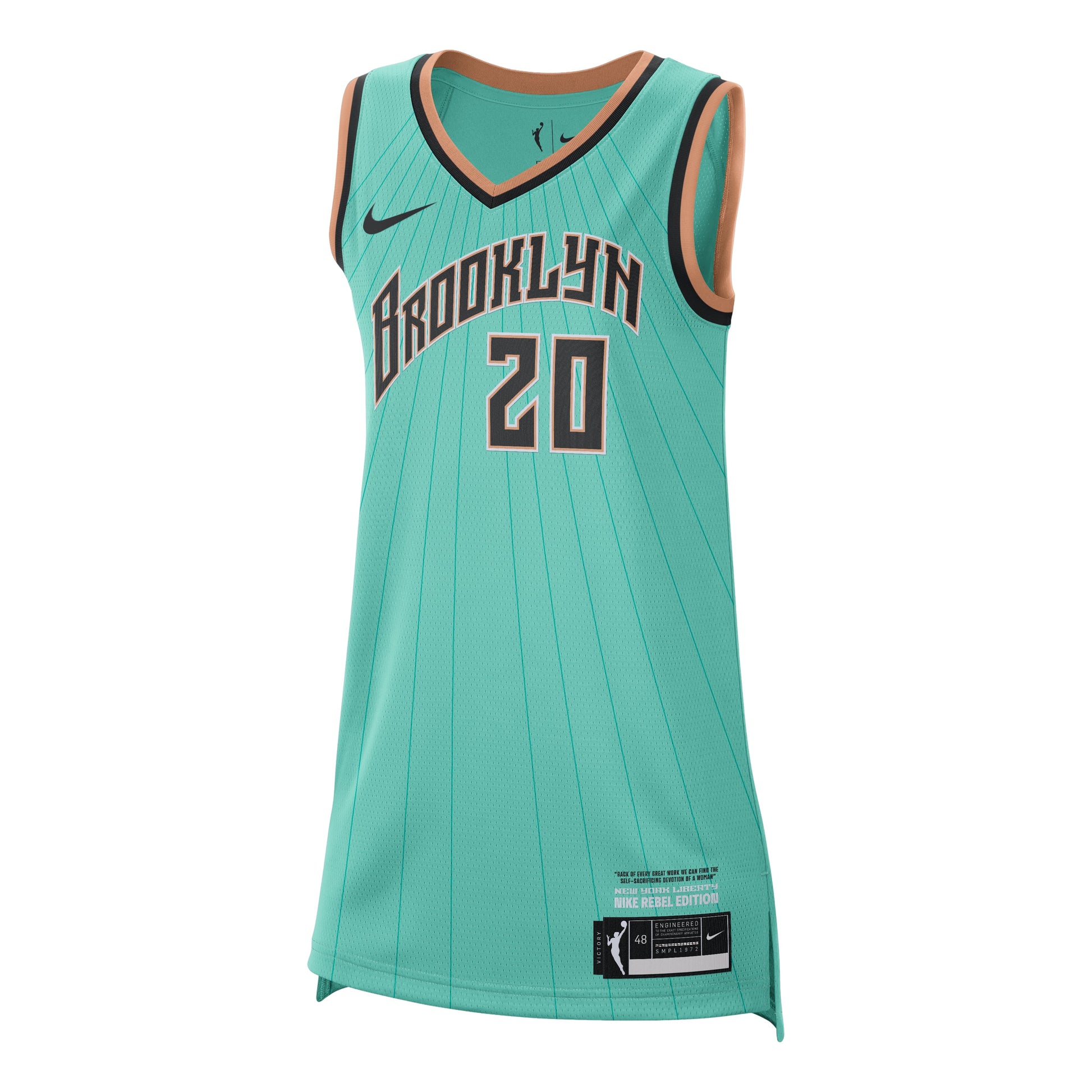 (WMNS) Nike Dri-Fit Wnba Sabrina Ionescu New York Liberty 2026 Rebel Edition Jersey 'Mint' IF7173-357