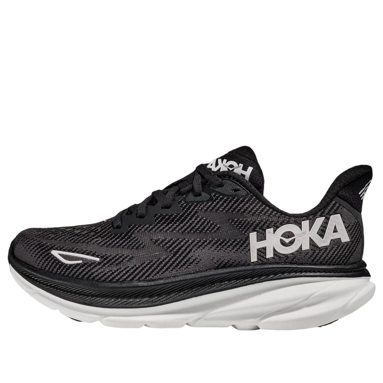 HOKA ONE ONE Clifton 9 2E Wide 'Black White' 1132210-BWHT