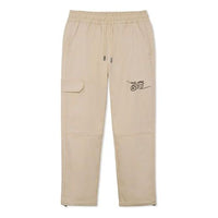Li-Ning Wade x DFT Fleeced Straight Pants 'Khaki' AKXR589-2