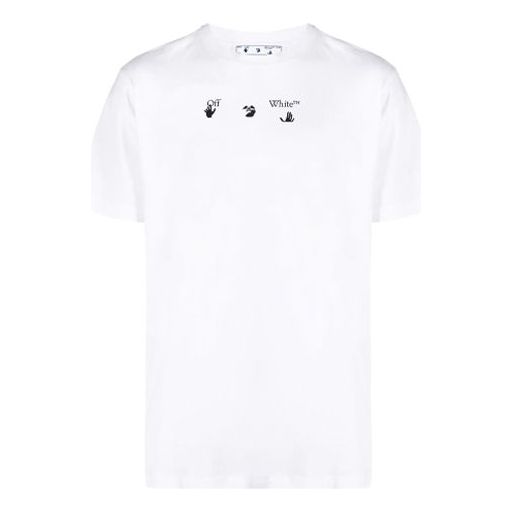 Off-White SS21 Spray-Print Cotton Men White OMAA027S21JER0080110