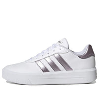 (WMNS) adidas Tenis Court Platform Shoes 'Cloud White / Matt Purple Met.' GV8999