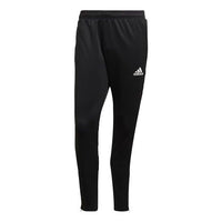 adidas Logo Printing Side Stripe Zipper Sports Pants Black GH7306