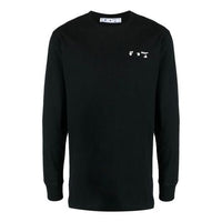 Off-White SS21 Logo Printing Round Neck Pullover Version Black OMAB001S21JER0031001