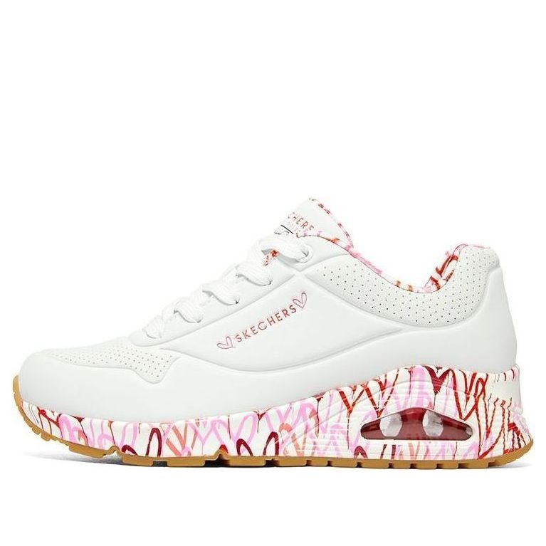 (WMNS) Skechers Uno Loving Love x James Goldcrown 'White Red Pink' 155506-WRPK