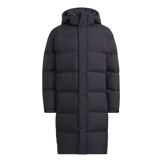 adidas Unisex Gd Puffy Lg Co Hooded Down Jacket Black H23084