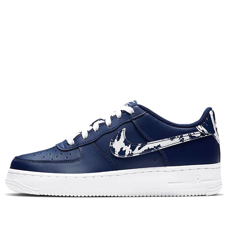 (GS) Nike Air Force 1 LV8 1 'Splatter Swoosh - Blue Void' CZ7878-400
