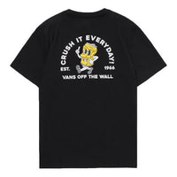 Men's Vans Funny Printing Casual Short Sleeve Black VN0A4UQPBLK
