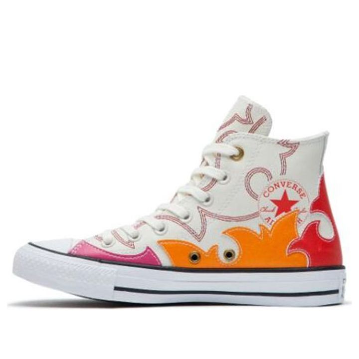 (WMNS) Converse Chuck Taylor All Star LE High Egret Red Orange 'White  Red' 564954C