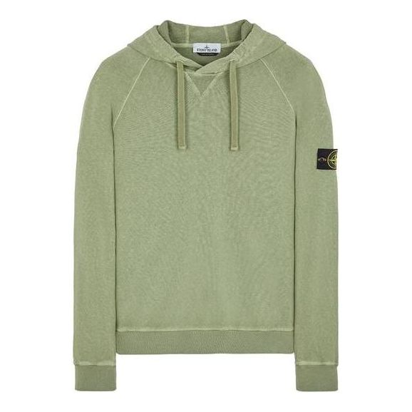 STONE ISLAND Waffen Patch Hoodie 'Green' 781562160-V0155