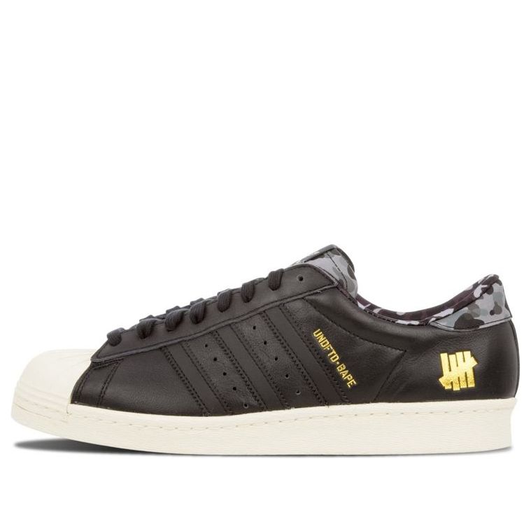 adidas x A Bathing Ape x Undefeated Superstars 80v 'Black' B34291