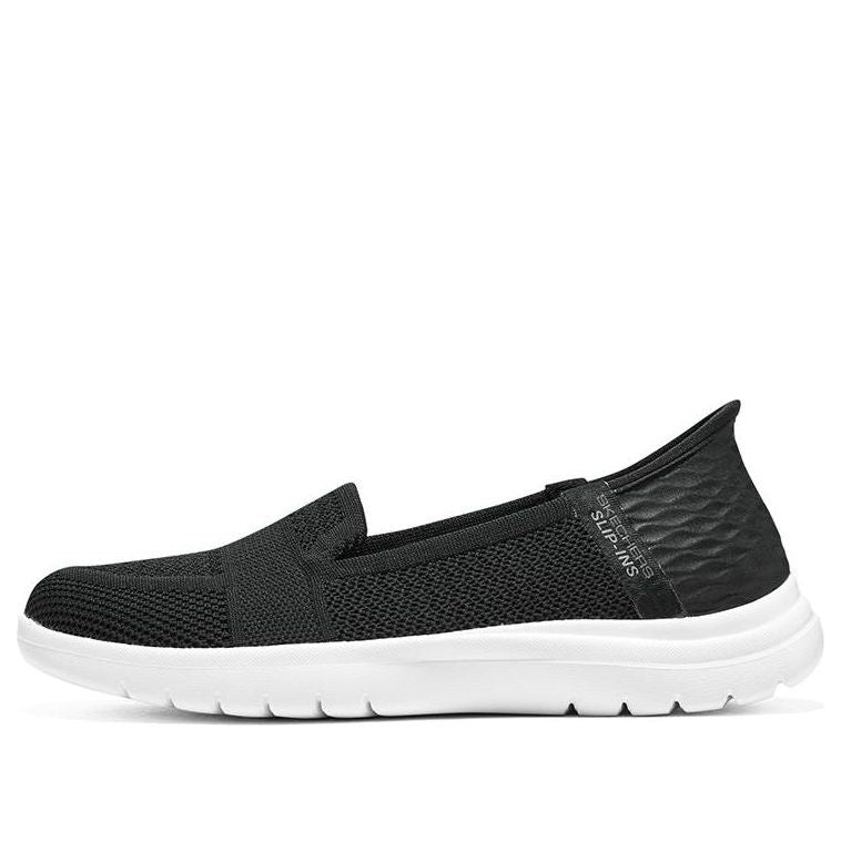 (WMNS) Skechers On-The-Go Flex-Serene Slip-Ins 'Black White' 136541-BKW