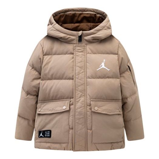 (GS) Air Jordan Jumpman Puffer Jacket 'Beige' JD2342014GS-003