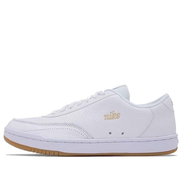 (WMNS) Nike Court Vintage Premium 'Summit White Metallic Gold' CW1067-104