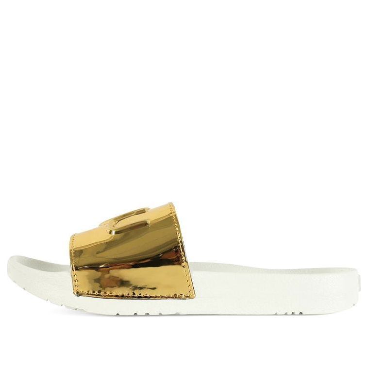 (WMNS) UGG Royale Graphic Metallic Slides 'Gold'  1101189-GOLD