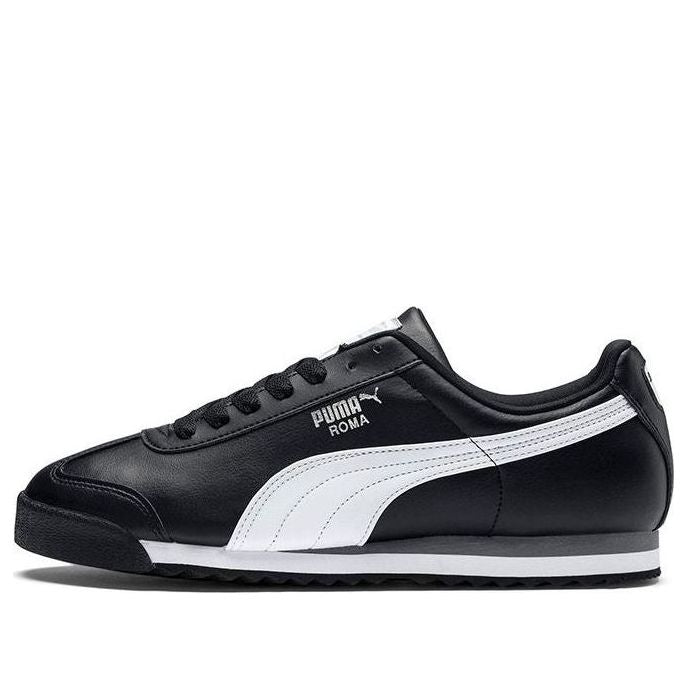 (GS) PUMA Roma Basic 'Black White Silver' 354259-01