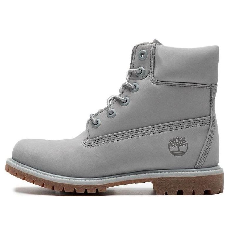 (WMNS) Timberland 50th Anniversary Edition 6 Inch Waterproof Boots 'Light Grey Nubuck' A4326EA3