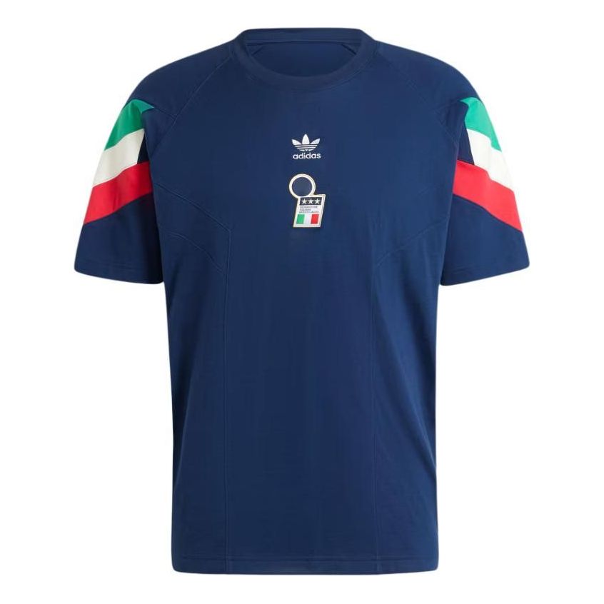 adidas Italy Originals T-Shirt Asia Sizing 'Blue' IY4631