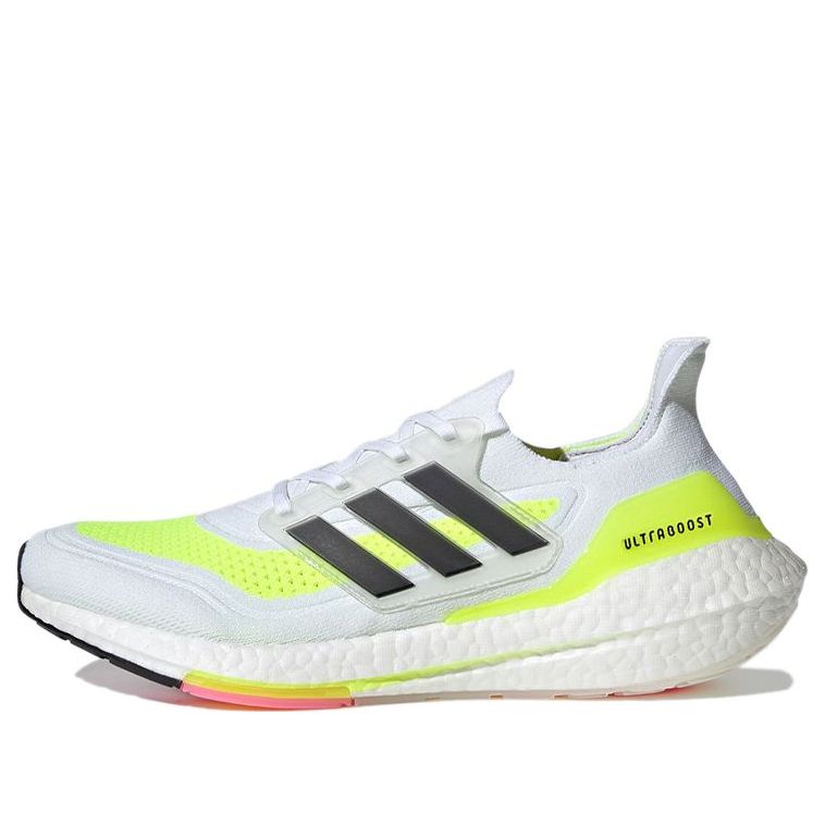 adidas UltraBoost 21 'White Solar Yellow' FY0377