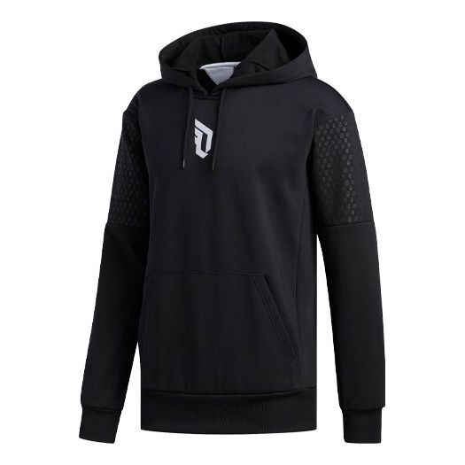 adidas Basketball Casual Sports Fleece Lined Pullover Black EC6241