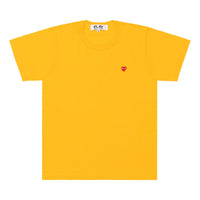(WMNS) COMME des GARCONS PLAY Color Series T-Shirt Small Red Heart Emblem 'Yellow' AZ-T313-051-2