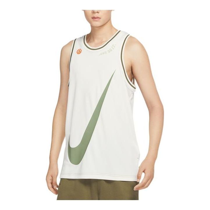Nike Dri-FIT DNA Logo Tank 'White green' DX6137-133