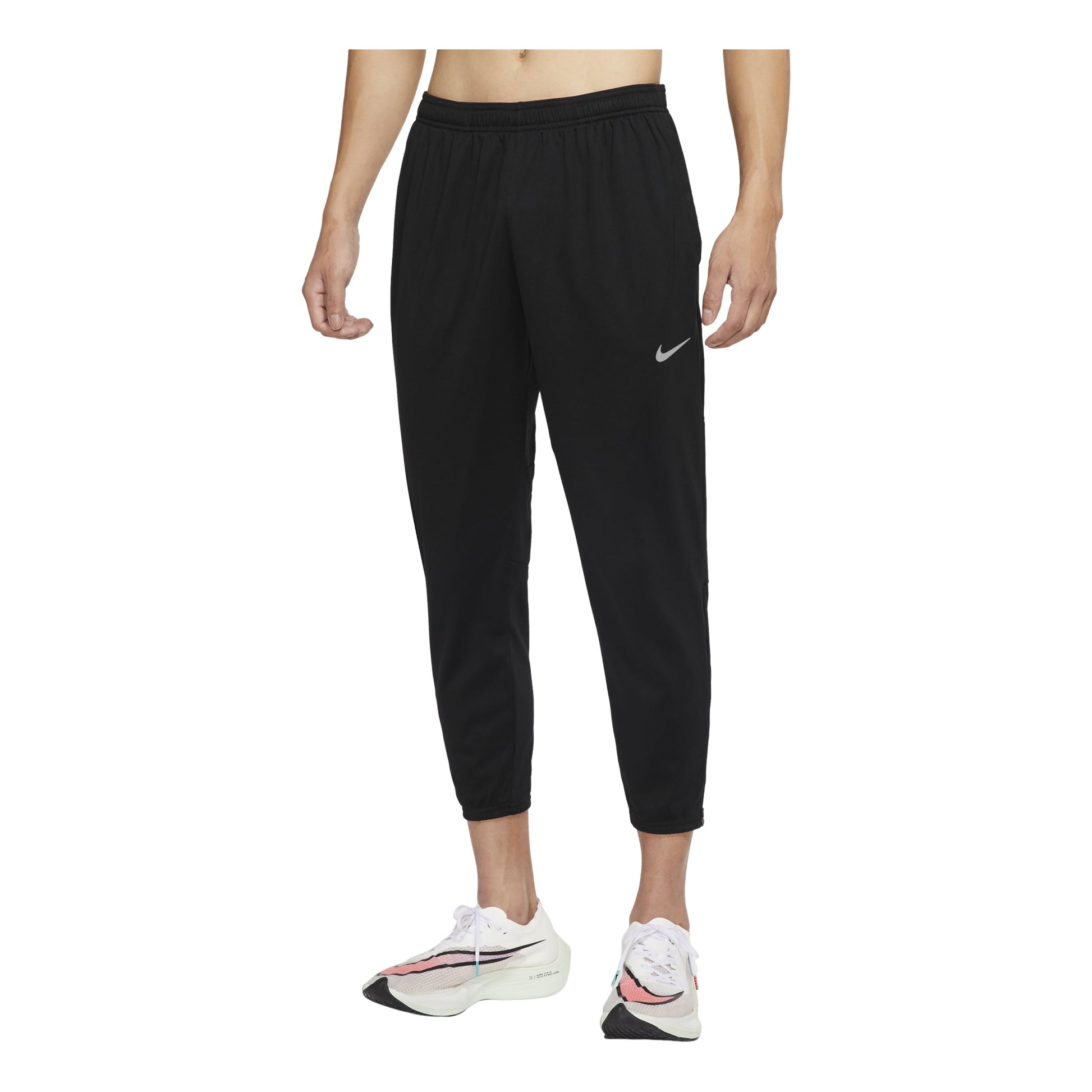 Men's Nike Logo Solid Color Elastic Waistband Drawstring Sports Pants/Trousers/Joggers Autumn Black DD6216-010