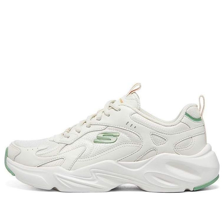 (WMNS) Skechers Casual Sport Shoes 'White Green' 896270-NTMT