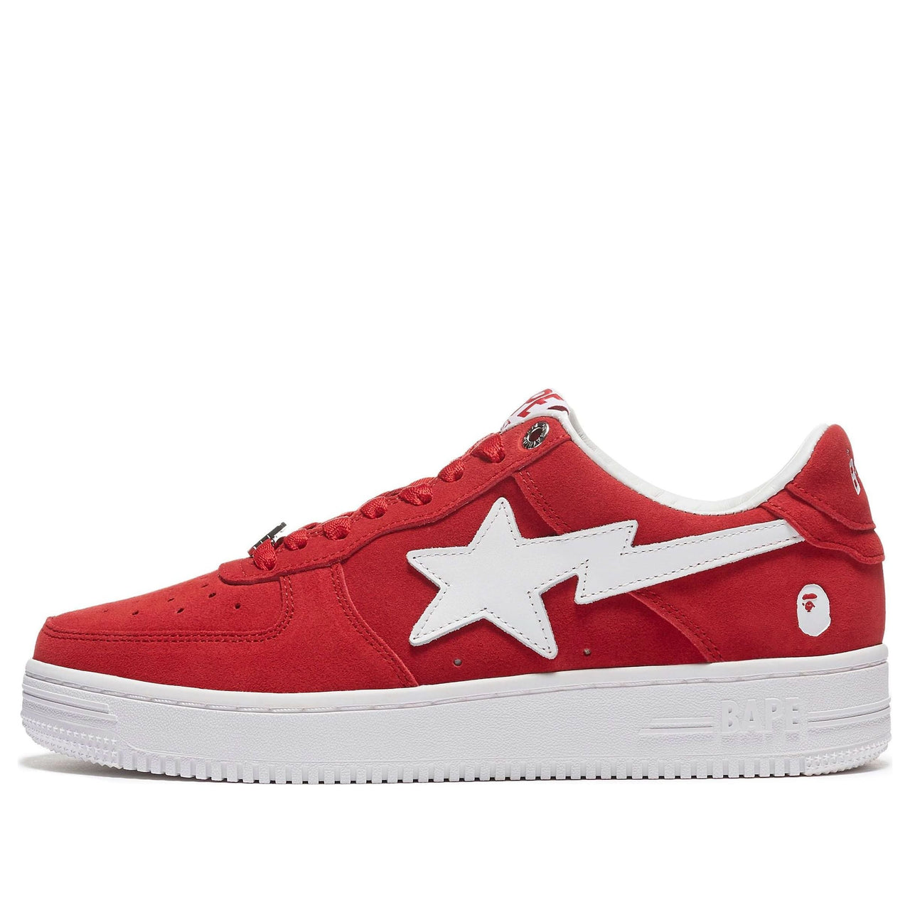 A BATHING APE Bape Sta 'Red White' BAPESTA-SUEDE-PACK-RED