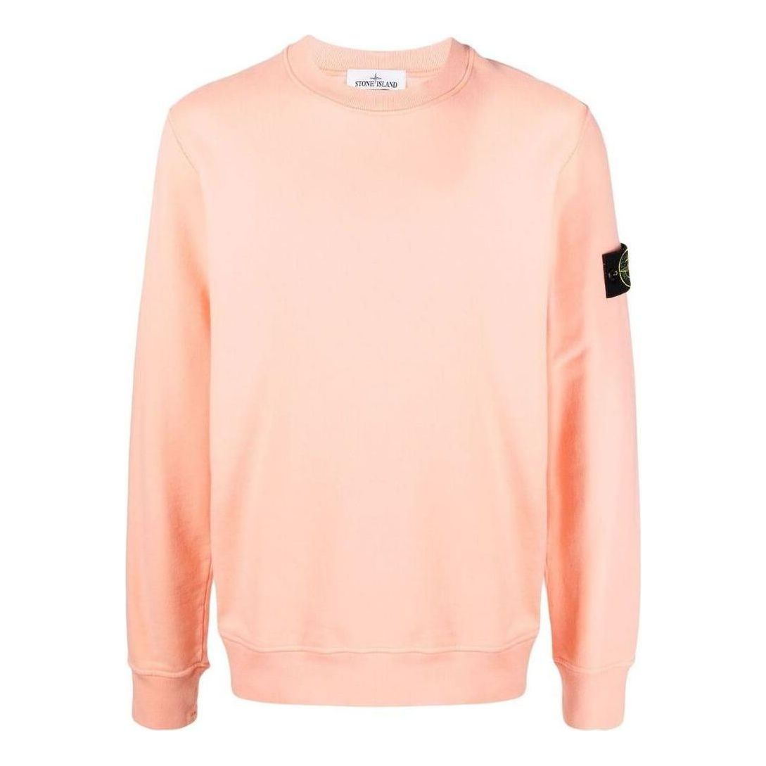 STONE ISLAND Brushed Cotton Fleece Sweatshirt 'Pink' 771563020-V0083