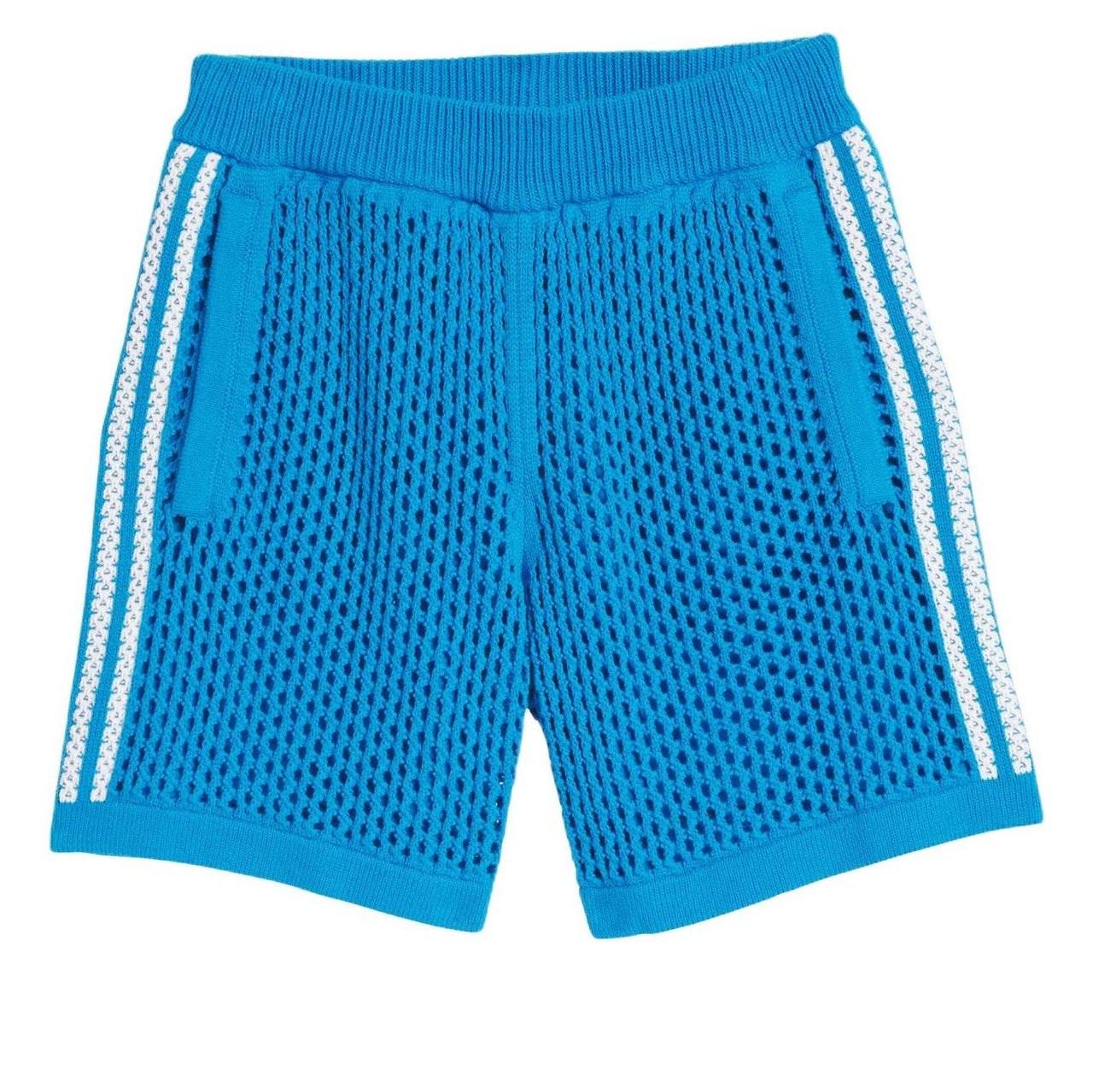 adidas x CLOT FW24 Crochet Shorts Asia Sizing 'Bright Blue' JF4272
