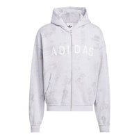 adidas AOA Full Zip Hoodie Asia Sizing 'Light Grey Heather' KT7888